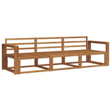 Outdoor Sofa Set 3 pcs Natural Solid Acacia Wood 3367127