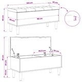 Storage Bench with Cushion Artisan Oak 102 x 42 x 46 cm 8017750
