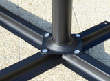 2.7m Garden Banana Parasol Cantilever Umbrella with Crank Handle and Cross Base for Outdoor, Hanging T3398P323920