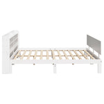Bed Frame with Headboard without Mattress White 180x200 cm Super King 3306834
