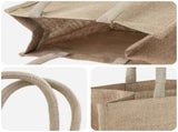Jute Handbags 50 pcs Natural 26 x 22 x 14 cm 100% Tossa Jute 42012274