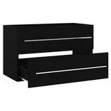 Sink Cabinet Black Engineered Wood Medium Sink Cabinet 804702
