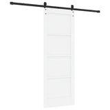 Sliding Door ORKDAL White 73.5 x 198.5 cm Solid Pine Wood 3333803