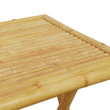 Bistro Set Natural Bamboo Bamboo Medium Foldable Bistro Set 3278527