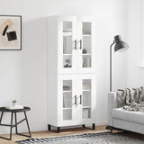 Highboard White 69.5x34x180 cm Engineered Wood 3198297