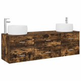 Bathroom Furniture Set 3 pcs Smoked Oak 49.5 x 44.5 x 66 cm 3405919