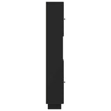 Bathroom Cabinet with Open Shelf EDE Black 30 x 31 x 190 cm 895936