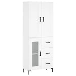 Highboard White 69.5x34x180 cm Engineered Wood 3199937