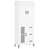 Highboard White 69.5x34x180 cm Engineered Wood 3199937