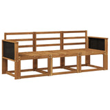 Outdoor Sofa Set 3 pcs Natural Solid Acacia Wood 3384940