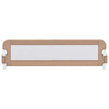 Toddler Safety Bed Rail Taupe 150x42 cm Polyester 10165