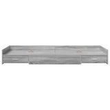 Bed Frame with Drawer Grey Sonoma 80 x 200 cm Engineered Wood 3335242