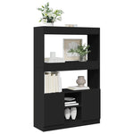 Highboard Black 92x33x140 cm Engineered Wood 3309610