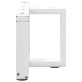 Coffee Table Legs T-Shaped 2 pcs White 40x25x cm Steel 4013005