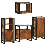 Bathroom Furniture Set 4 pcs Multicolour Solid Reclaimed Wood 3305681