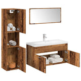 5 Piece Bathroom Furniture Set Old Wood Engineered Wood 3328603