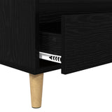 TV Cabinet Black Oak 100 x 34.5 x 44.5 cm Engineered Wood 881461