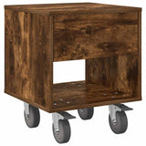 Bedside Table 2 pcs Smoked Oak 40.5 x 40 x 48 cm 891065