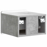 Wall-Mounted Bedside Cabinet with Drawer 2 pcs Concrete Grey 898262