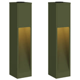 Solar Led Pathway Light 2 pcs Warm White 18 x 18 x 80 cm 879719