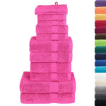 12 Piece Premium Towel Set SOLUND Pink 600 gsm 137586