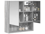 Bathroom Mirror Cabinet with Door Grey Sonoma 50 x 14.5 x 70 cm 889204