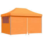Foldable Party Tent Pop-Up with 4 Sidewalls Orange 4004977