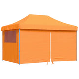 Foldable Party Tent Pop-Up with 4 Sidewalls Orange 4004977