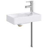 Bathroom Wash Basin Chrome 40.5 x 22.5 x 11.5 cm Metal 890226