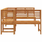 Garden Bench Set 5 pcs Brown Solid acacia wood 3328690