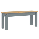Dining Bench Panama Grey 105x30x45 cm Solid Wood Pine 4005712