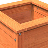 Garden Planter Wax Brown 40 x 40 x 39 cm Solid Pine Wood 8000922