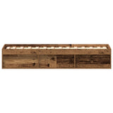 Bed Frame without Mattress Old Wood 90x200cm Engineered Wood 3328814