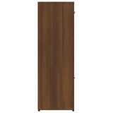 Book Cabinet Brown Oak 90x30x90 cm Engineered Wood 815551