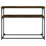 Console Table Smoked Oak 100x35.5x75 cm Engineered Wood 834067