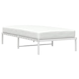 Metal Bed Frame without Mattress White 100x190cm 373667