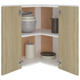 Hanging Corner Cabinet Lyon Sonoma Oak 57x57x60 cm Engineered Wood 806393