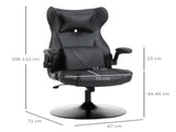 Video Game Chair with Lumbar Support, Racing Style Home Office Chair, Computer Chair with Swivel T3398P377468