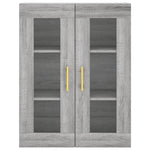 Wall Mounted Cabinets 2 pcs Grey Sonoma Engineered Wood 3197935