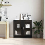 Book Cabinet Black Oak 82.5 x 30.5 x 80 cm Engineered Wood 862518
