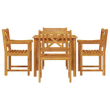 Garden Dining Set 5 pcs Brown Solid Acacia wood 3375657
