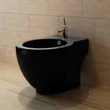 Black Ceramic Toilet & Bidet Set 270567