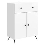Sideboard High Gloss White 66 x 34.5 x 90 cm Engineered Wood 895559