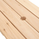 Picnic Table for 4 Kids with Umbrella Solid Wood Fir 3281617
