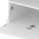 TV Cabinets 2 pcs with LED Lights High Gloss White 75x35x40 cm 804404