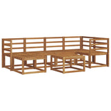 Outdoor Sofa Set 7 pcs Natural Solid Acacia Wood 3366657