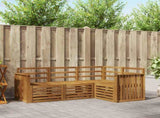 Sofa Sets 4 pcs Natural Solid Acacia Wood 3374724