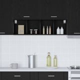 Hanging Cabinet Black Oak 30 x 29.5 x 100 cm Engineered Wood 884459