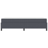 Bed Frame with Mattress Dark Grey 90 x 200 cm Fabric 3399101