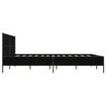 ZNTS Bed Frame without Mattress Black 120x200 cm 3279992
